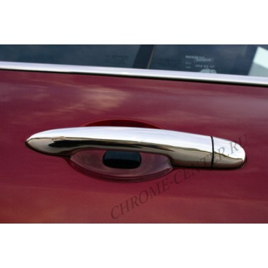 Накладки на дверные ручки (нерж.сталь) Renault Laguna II (2001-2007) бренд – Omtec (Omsaline) главное фото